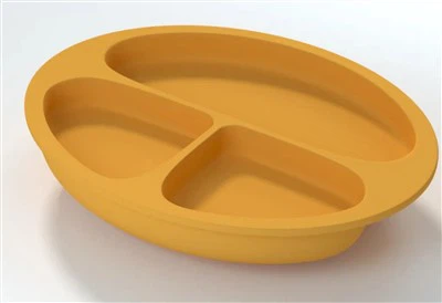 Como o peso de um prato de comida para bebê com ventosa afeta sua sucção?